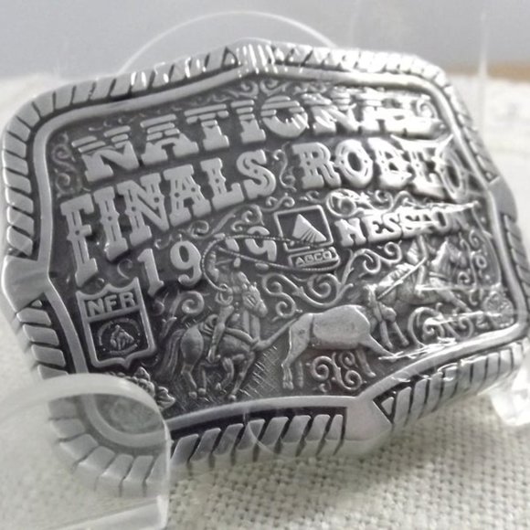 Hesston National Finals Rodeo 1999 Mini Buckle - Picture 3 of 7
